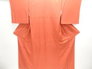 草花模様織出し色無地着物